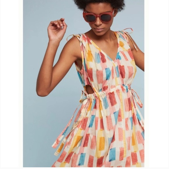 Anthropologie Lilka Painters palette cutout Dress - Picture 5 of 6
